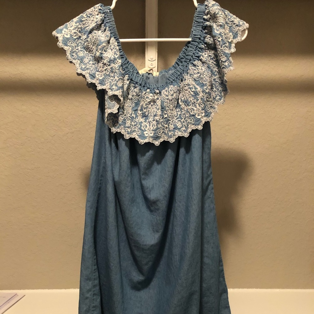 Soft denim dress